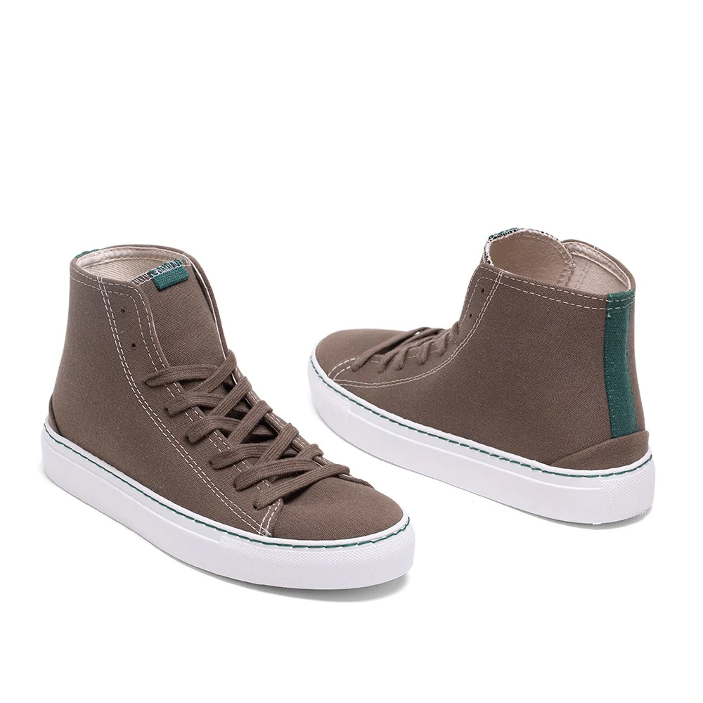 Vegan bootie khaki LOU004 - Image 2
