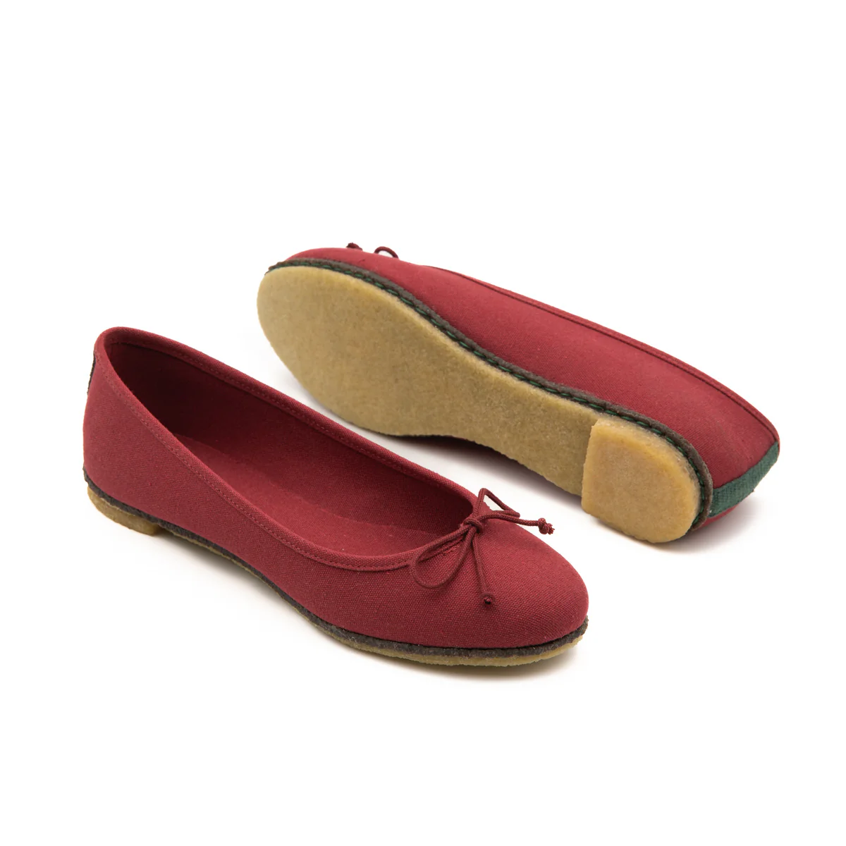 Vegan ballerina bordeaux ING012 - Image 3