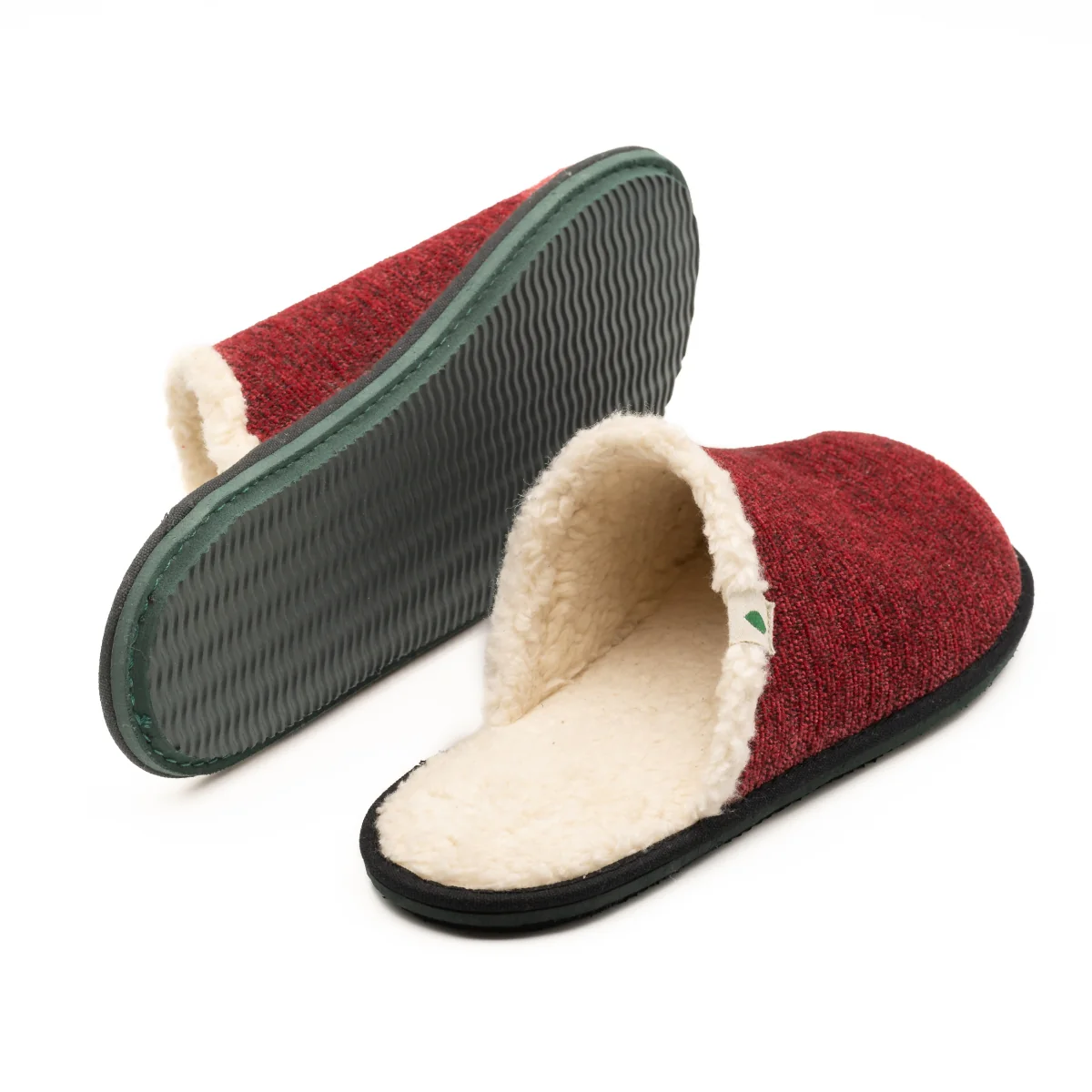 Vegan home slipper bourdeaux SAW007 - Image 3