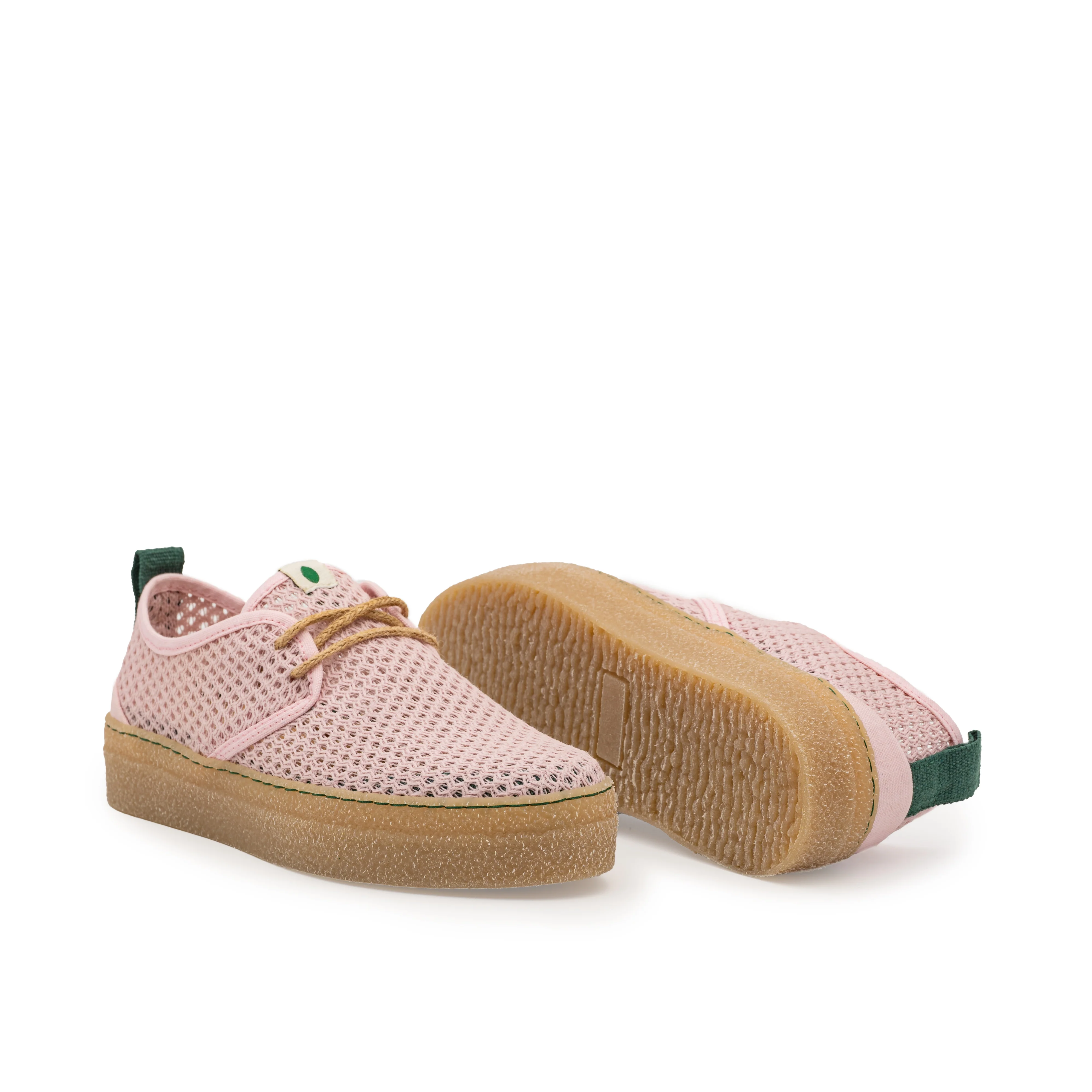 Vegan sneaker pink mesh GOO020 - Image 3