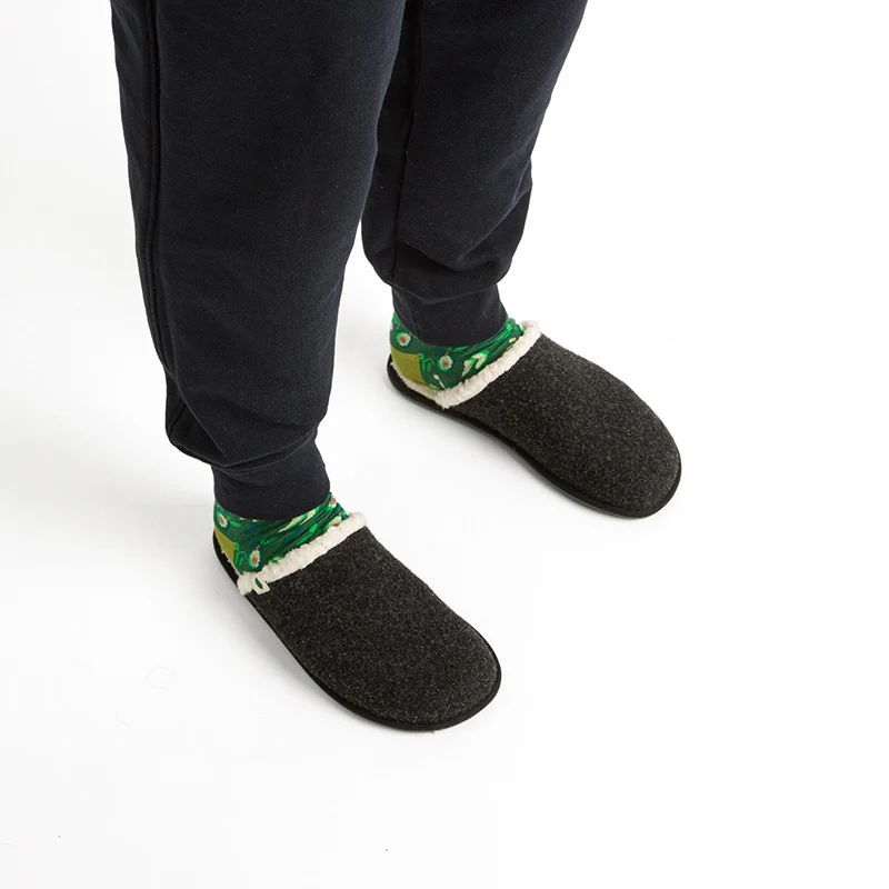 Vegan home slipper black SAW005 - Image 3