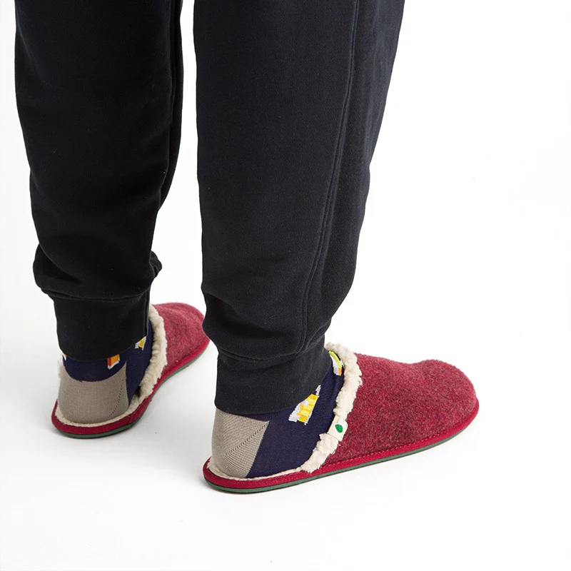 Vegan home slipper bordeaux SUS001 - Image 3