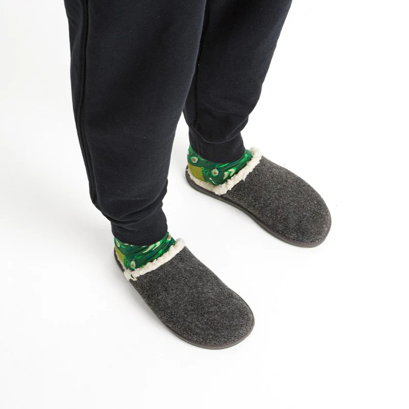 Vegan home slipper gray SUS002 - Image 3