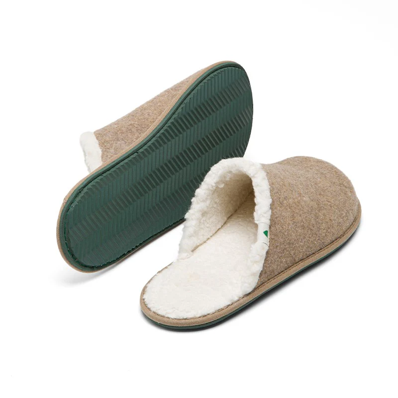Vegan home slippper taupe SUS004 - Image 3