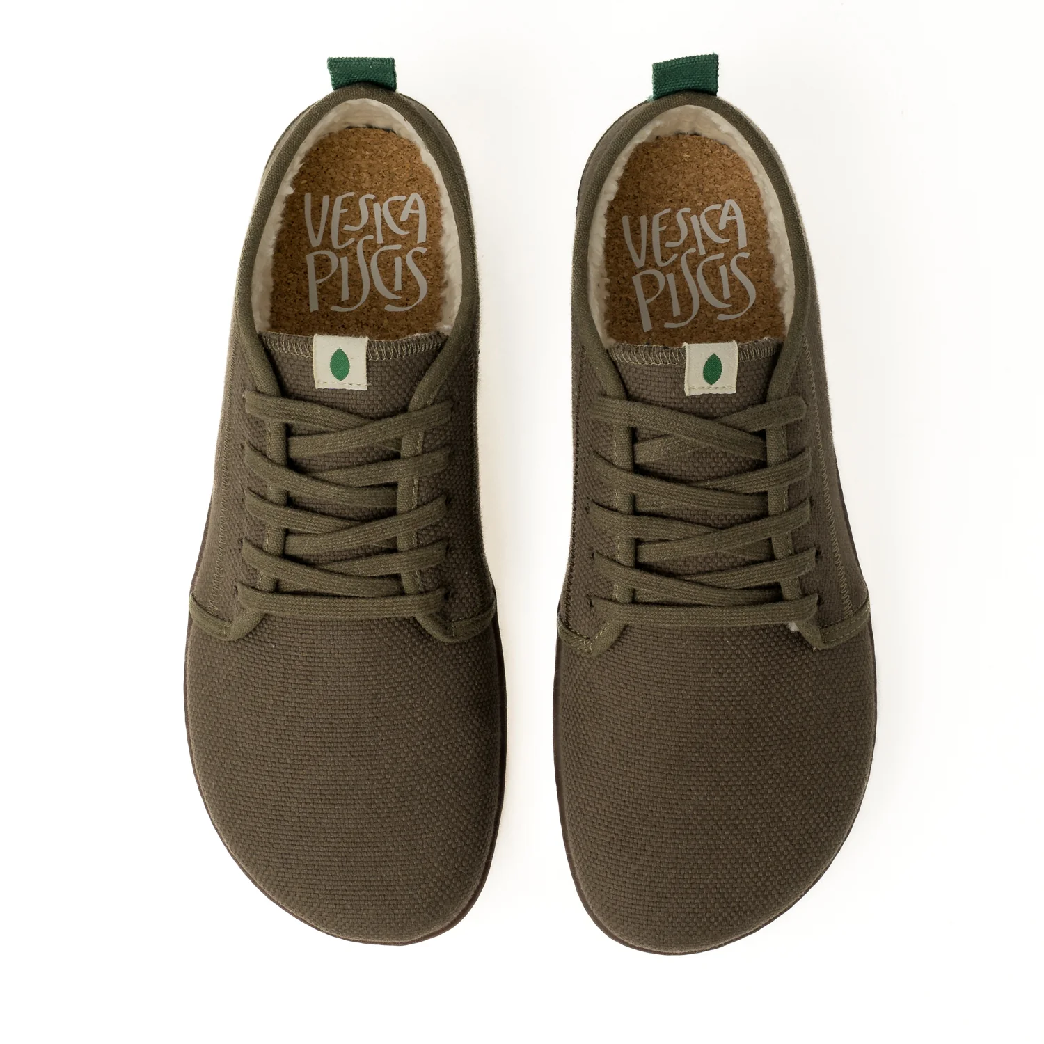Kaki Vegan Winter Barefoot Sneakers CHA014 - Image 3