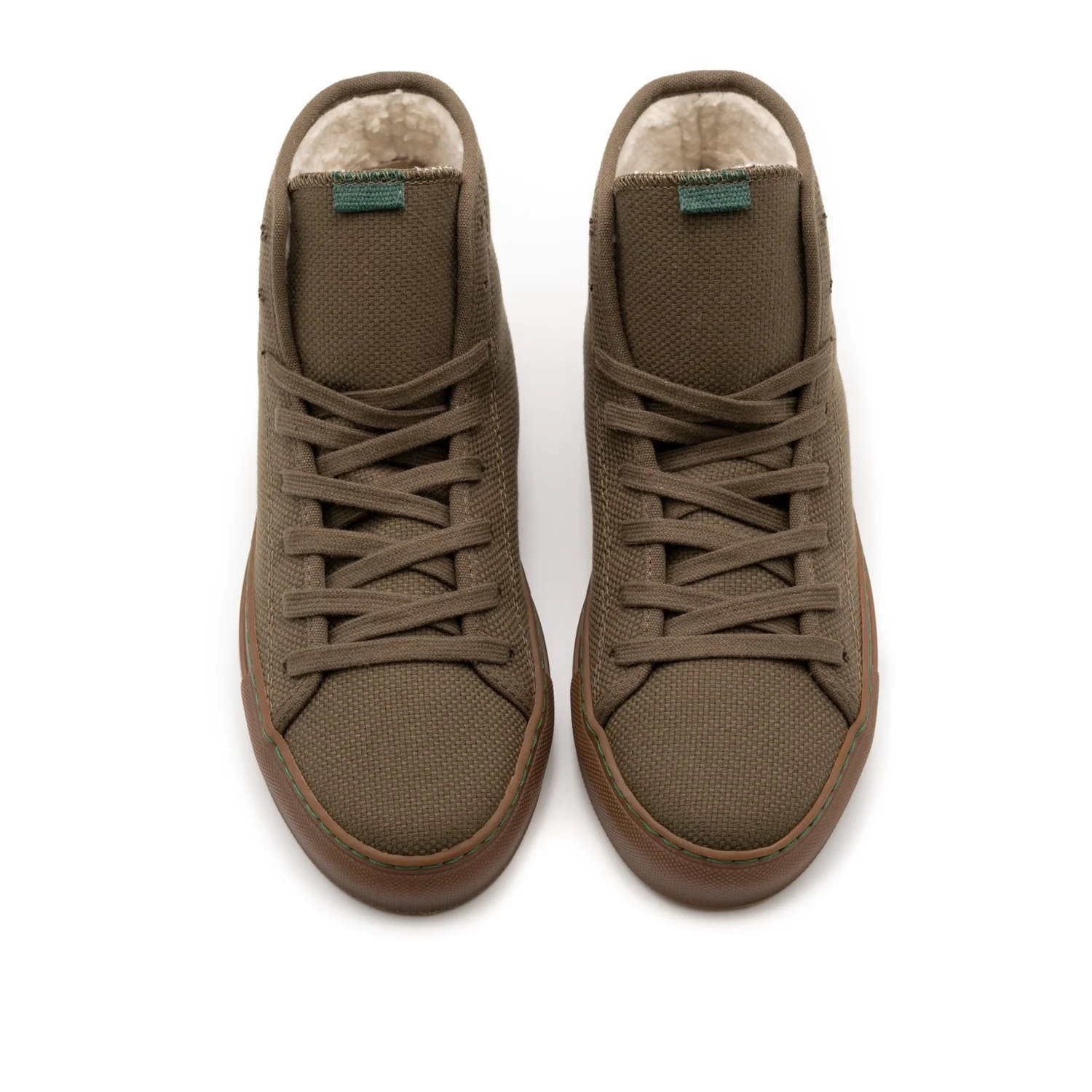 Vegan laces khaki FLA009 - Image 2