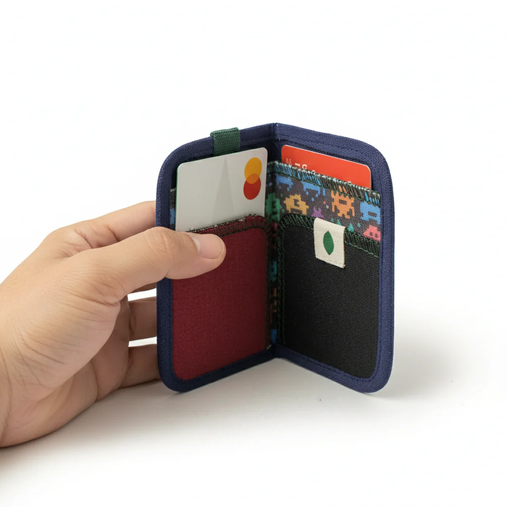 random zero-waste vegan wallet MARINE EIL004 - Image 3