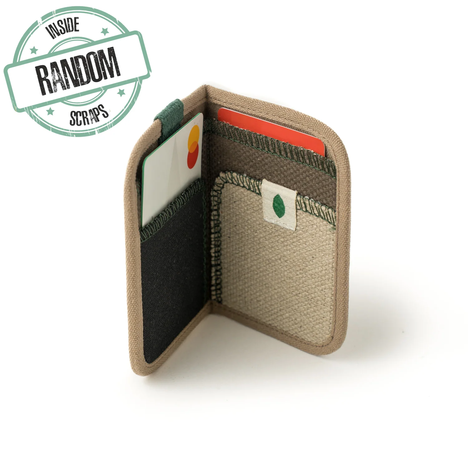 random zero-waste vegan wallet SAND EIL003 - Image 2