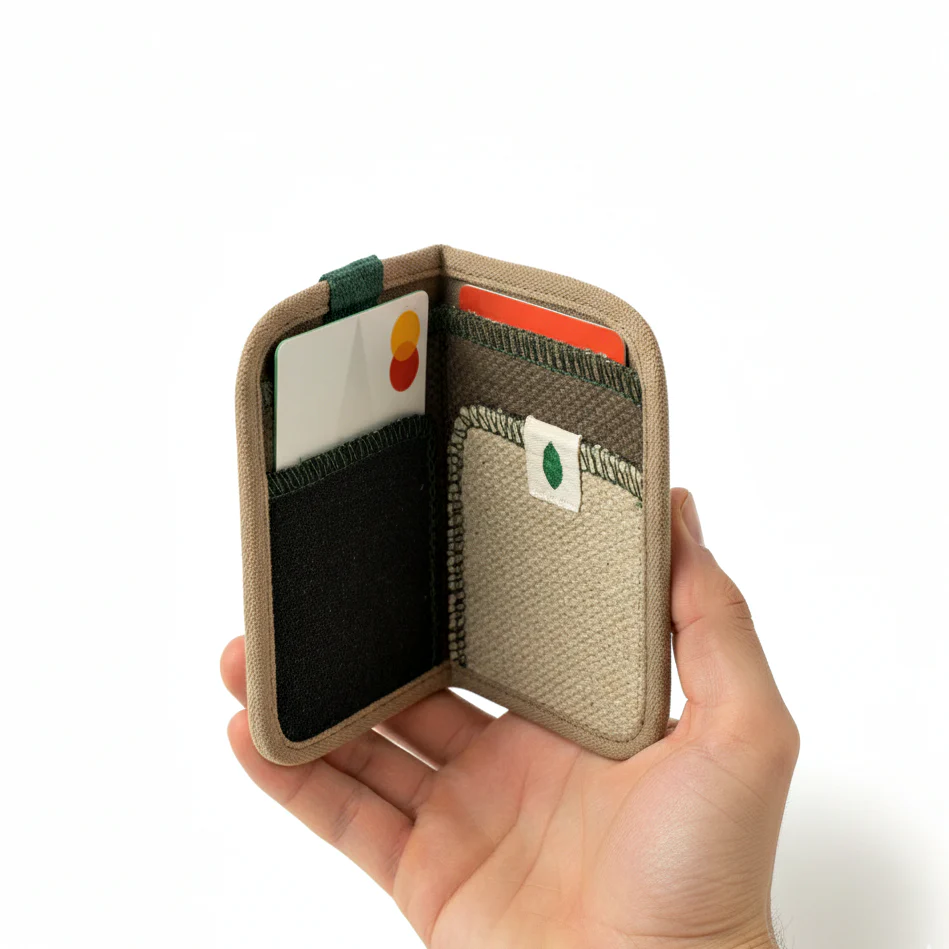 random zero-waste vegan wallet SAND EIL003 - Image 3
