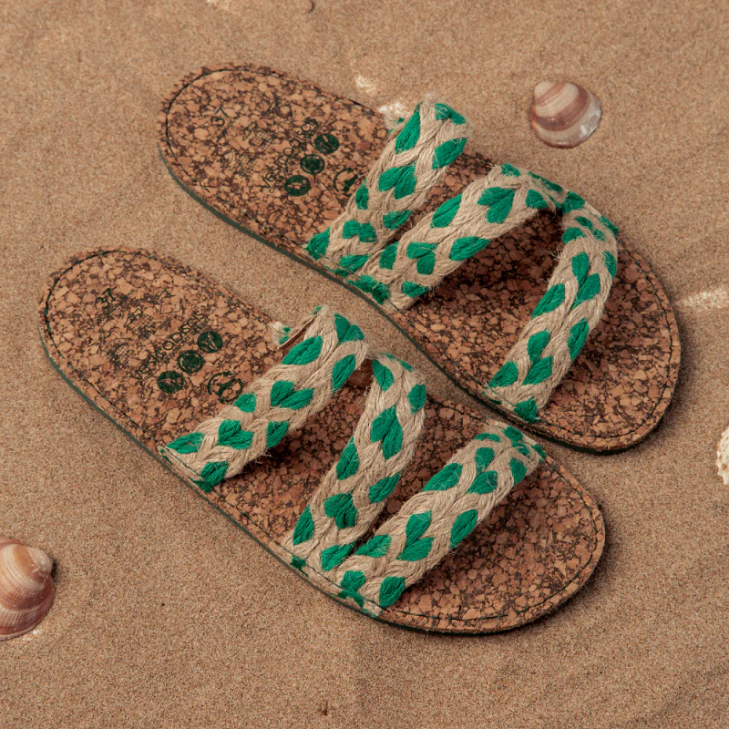 Vegan sandal green MAR003 - Image 3