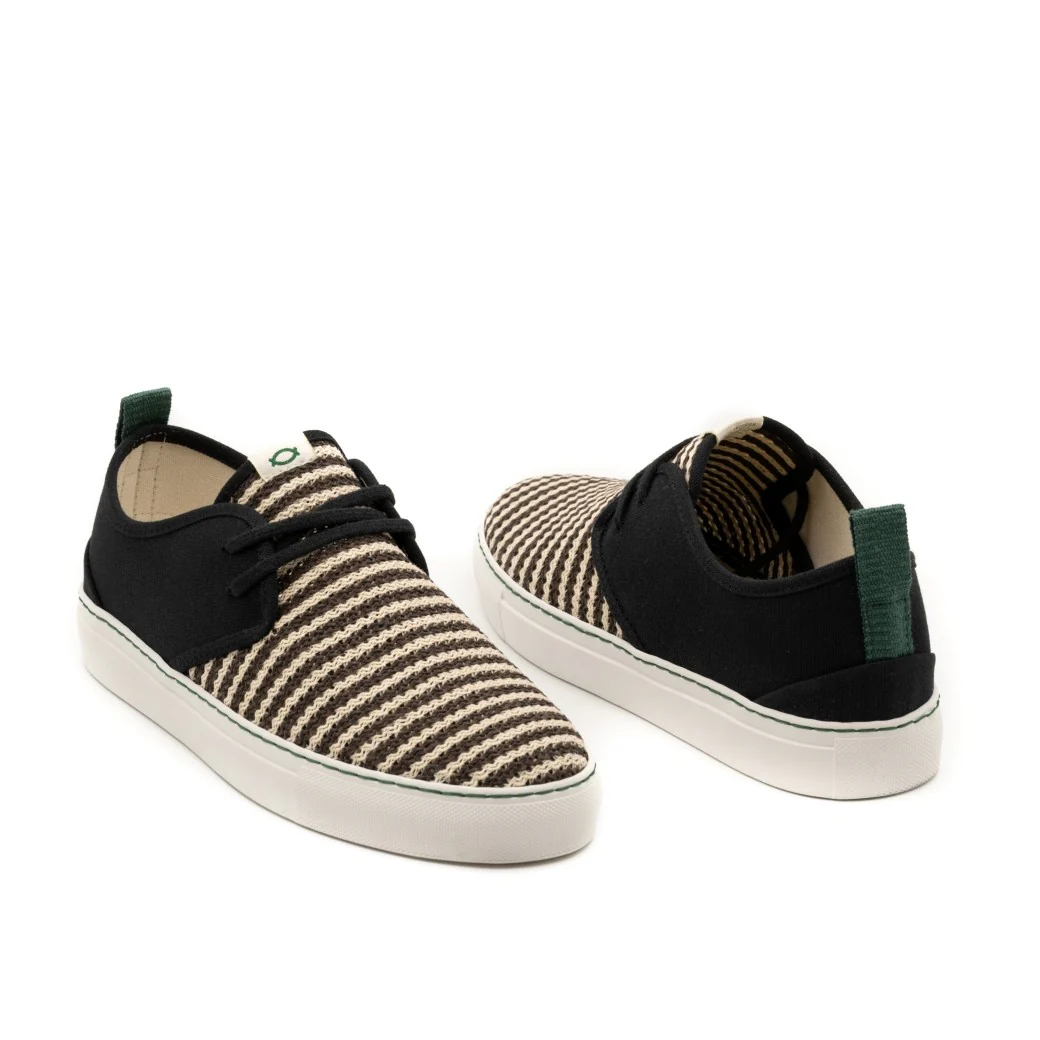 Vegan sneaker mesh black SID023 - Image 2