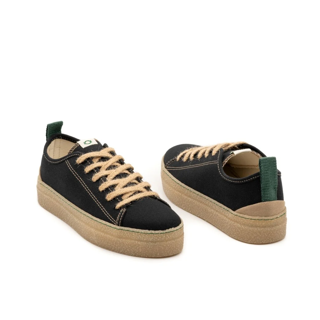 Vegan sneaker black FIO001 - Image 2