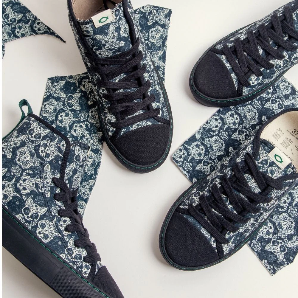 Vegan sneaker kittens black MOB002 - Image 4
