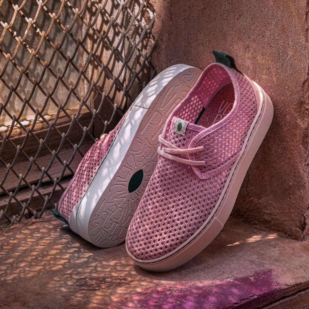 Vegan sneaker pink mesh SID027 - Image 4