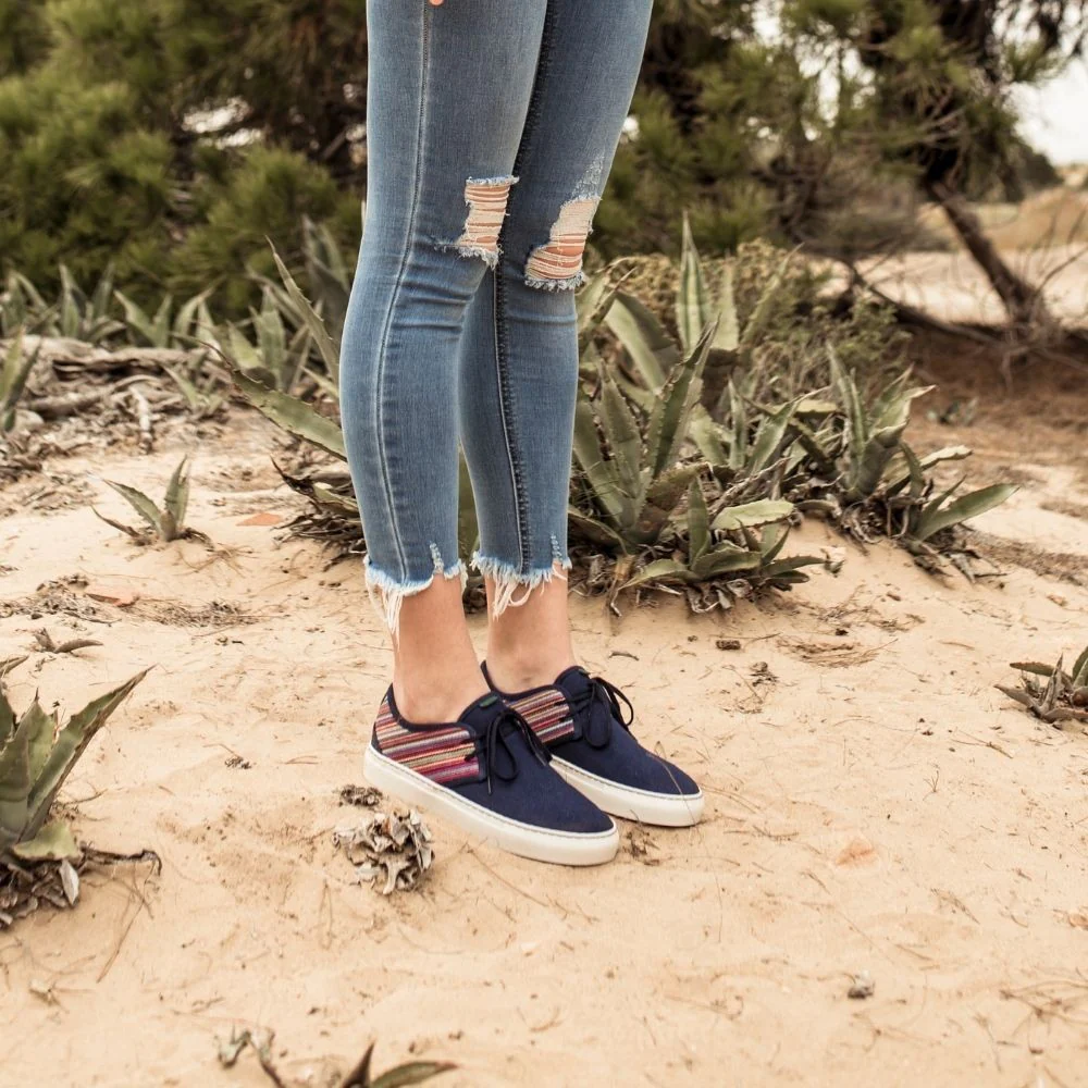 Vegan sneaker marine heiwa SID007 - Image 4