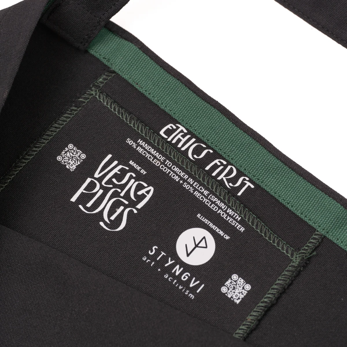 tote bag nature black tol002 - Image 3