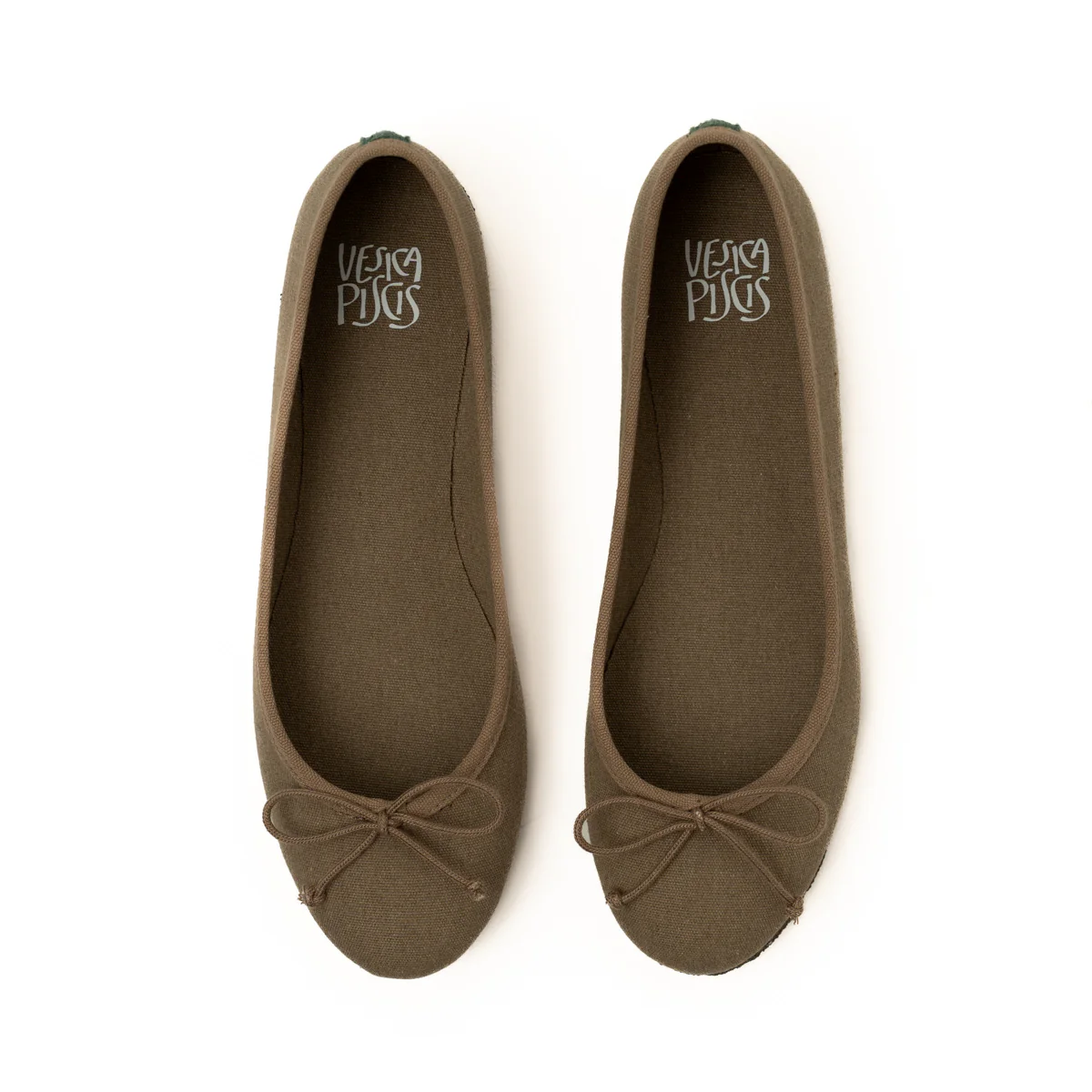 Vegan ballerina khaki ING013 - Image 3