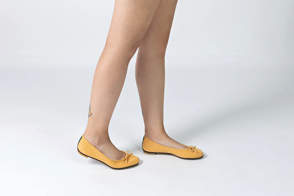 Vegan ballerina mustard ING011 - Image 2