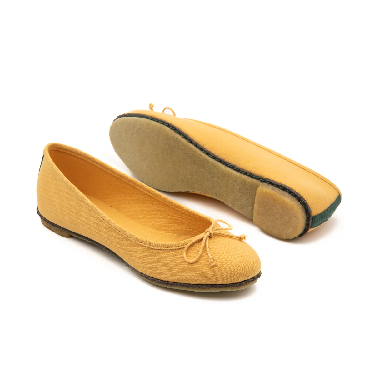 Vegan ballerina mustard ING011 - Image 4