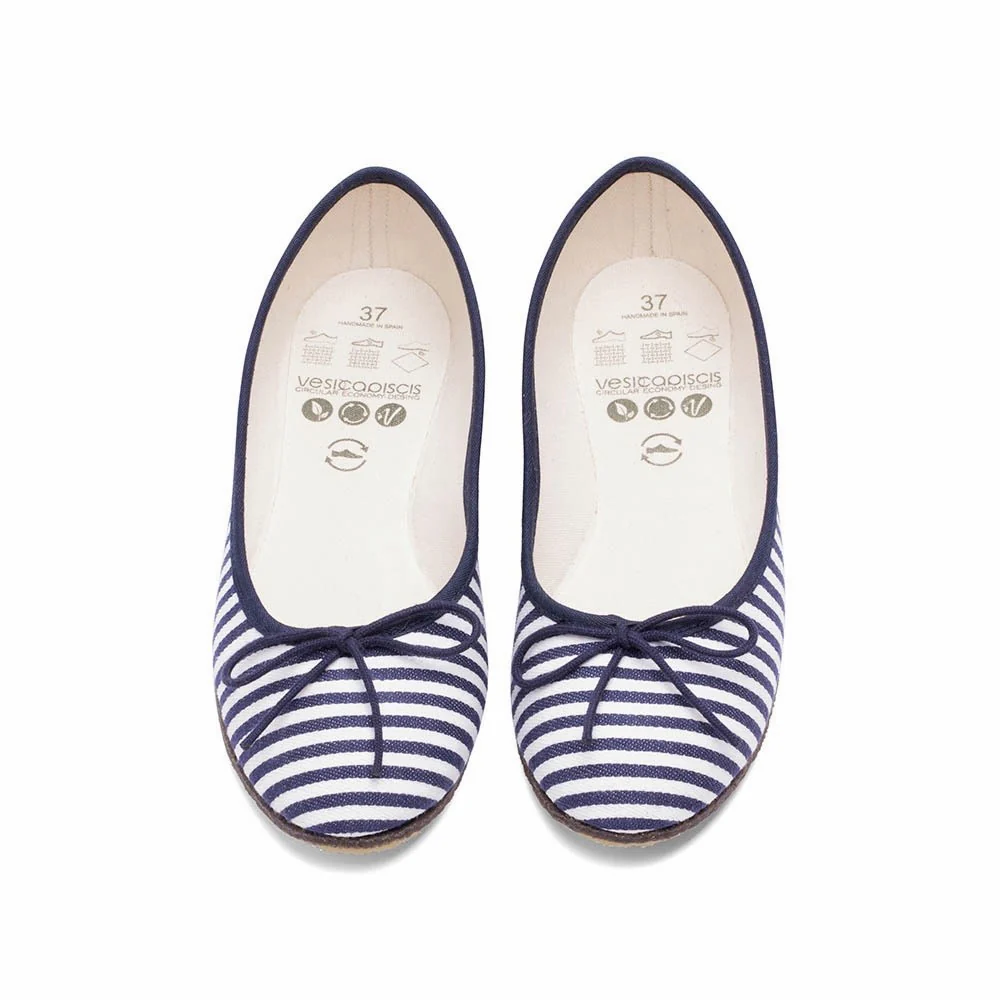 Vegan ballerina marine ING006 - Image 2