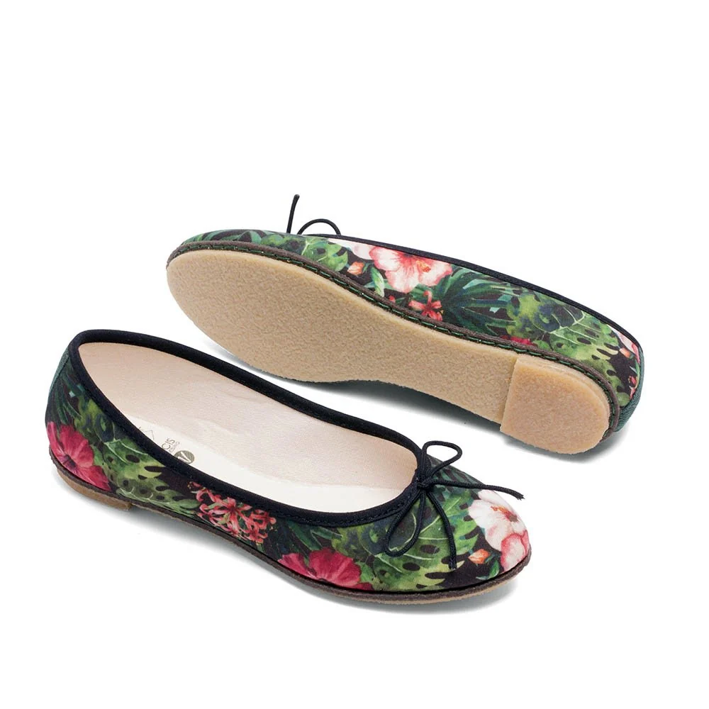 Vegan ballerina black flowers ING001 - Image 3