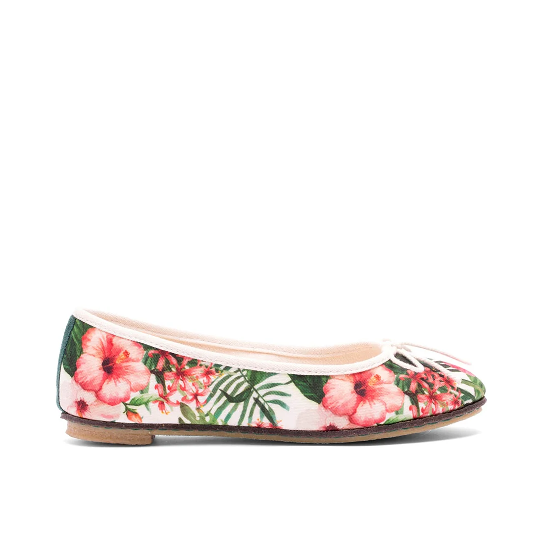 Vegan ballerina white flowers ING002