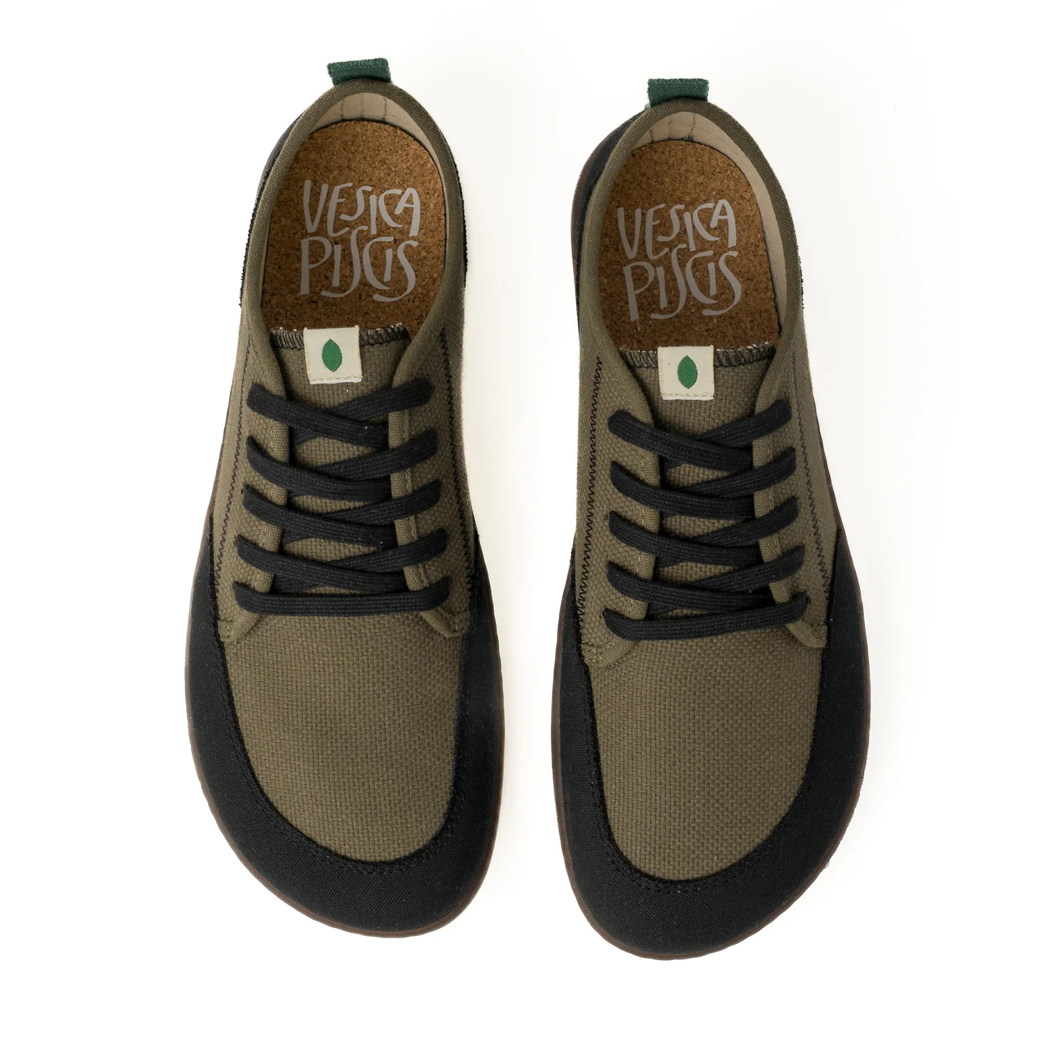 Vegan barefoot black-khaki TON029 - Image 4