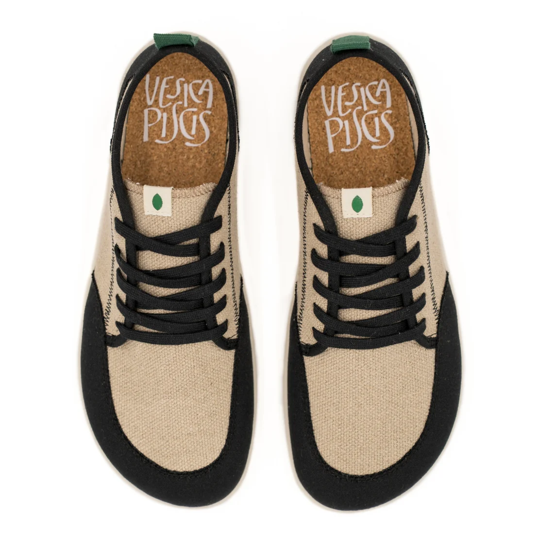 Vegan barefoot black-linen TON013 - Image 3