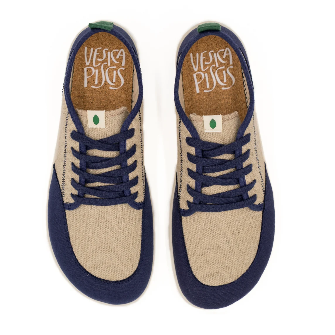 Vegan barefoot blue-linen TON019 - Image 3