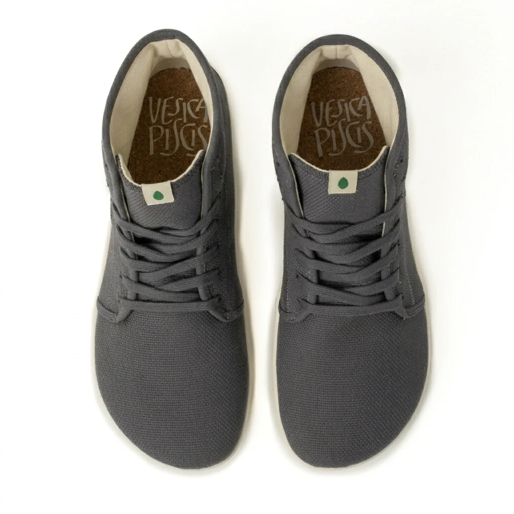 Vegan Barefoot Boot Grey ADA012 - Image 3