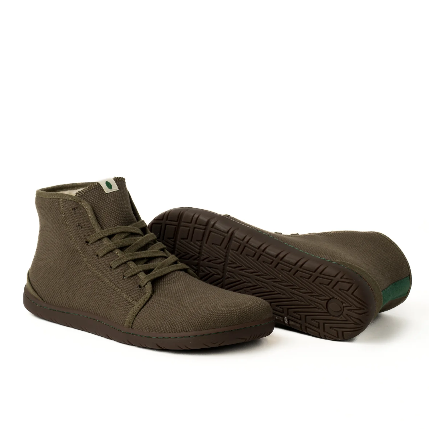 Vegan Barefoot Boot Khaki ADA009 - Image 3