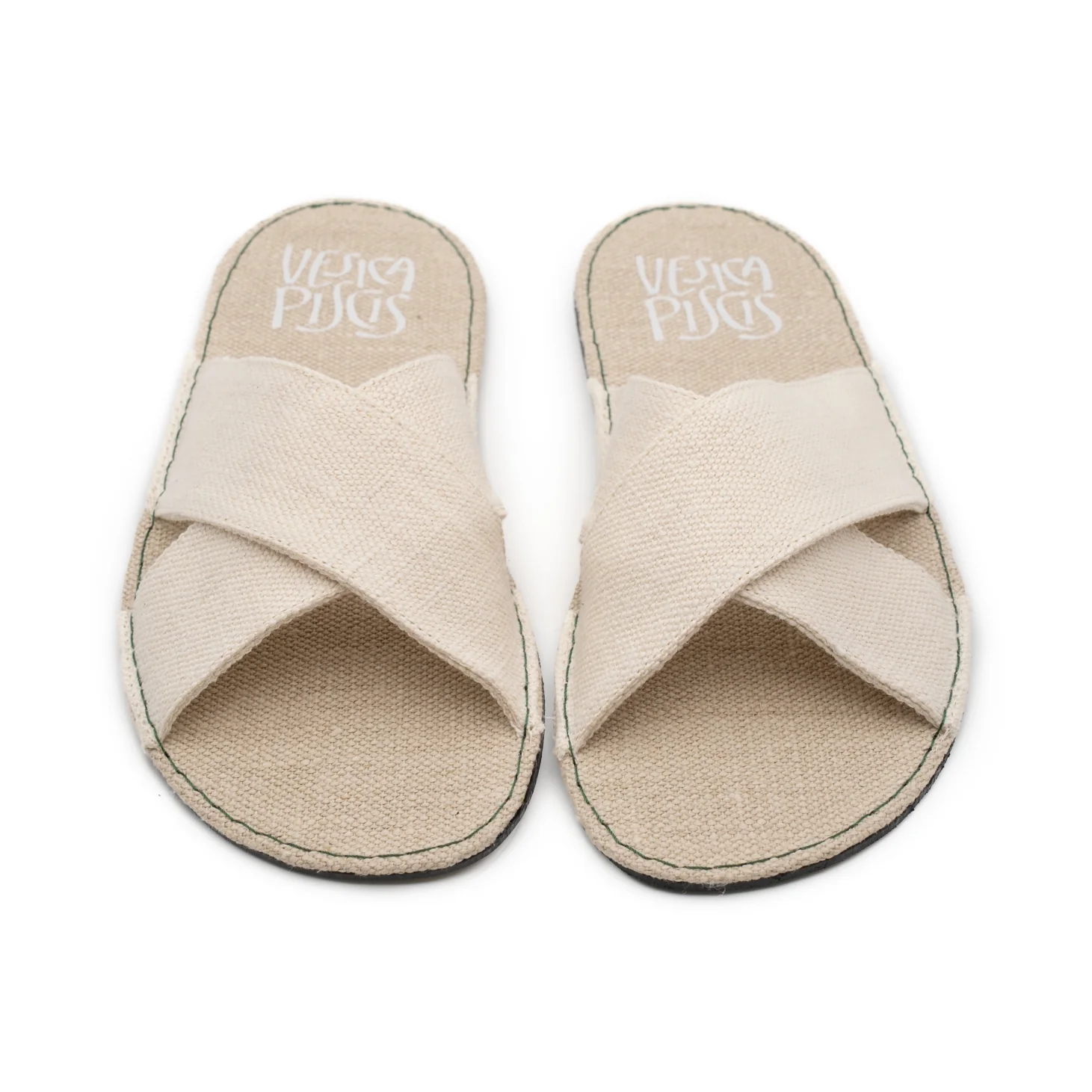 Vegan barefoot sandal organic off-white hemp PARm013 - Image 3