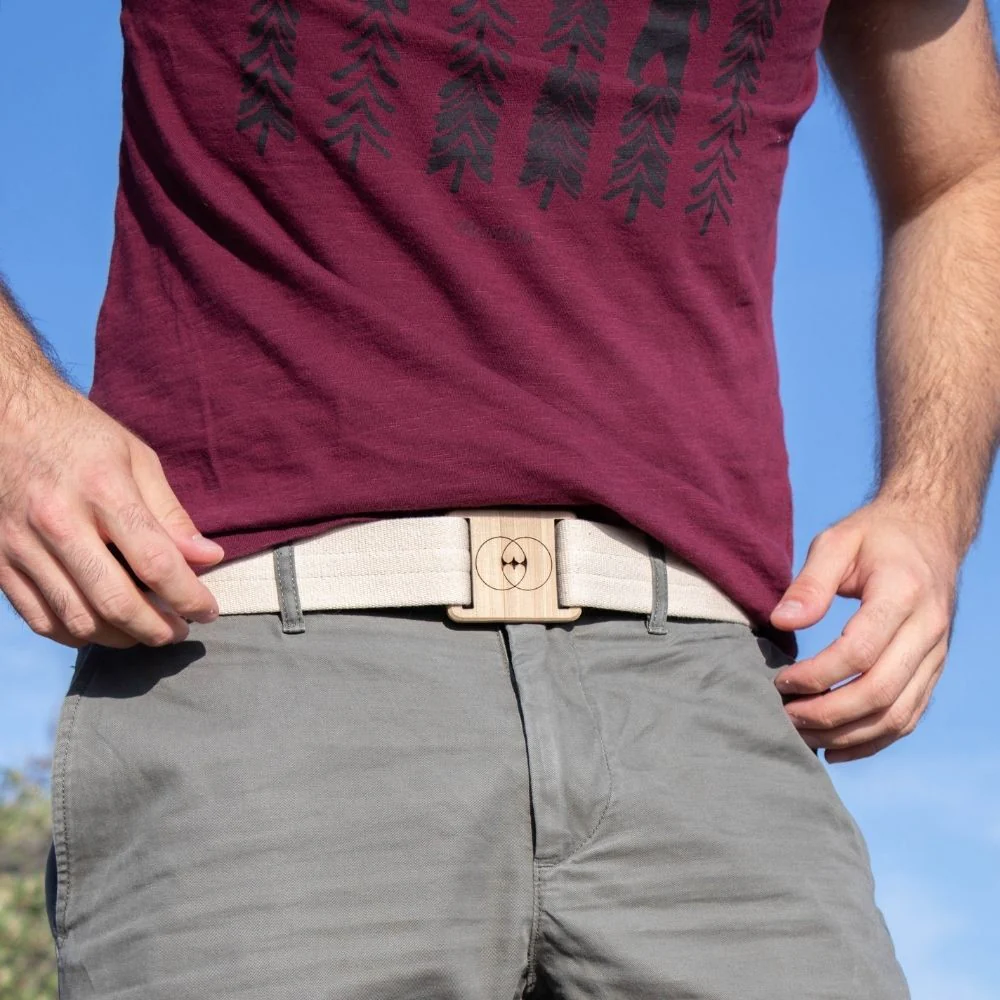 Vegan belt beige GAU009 - Image 2