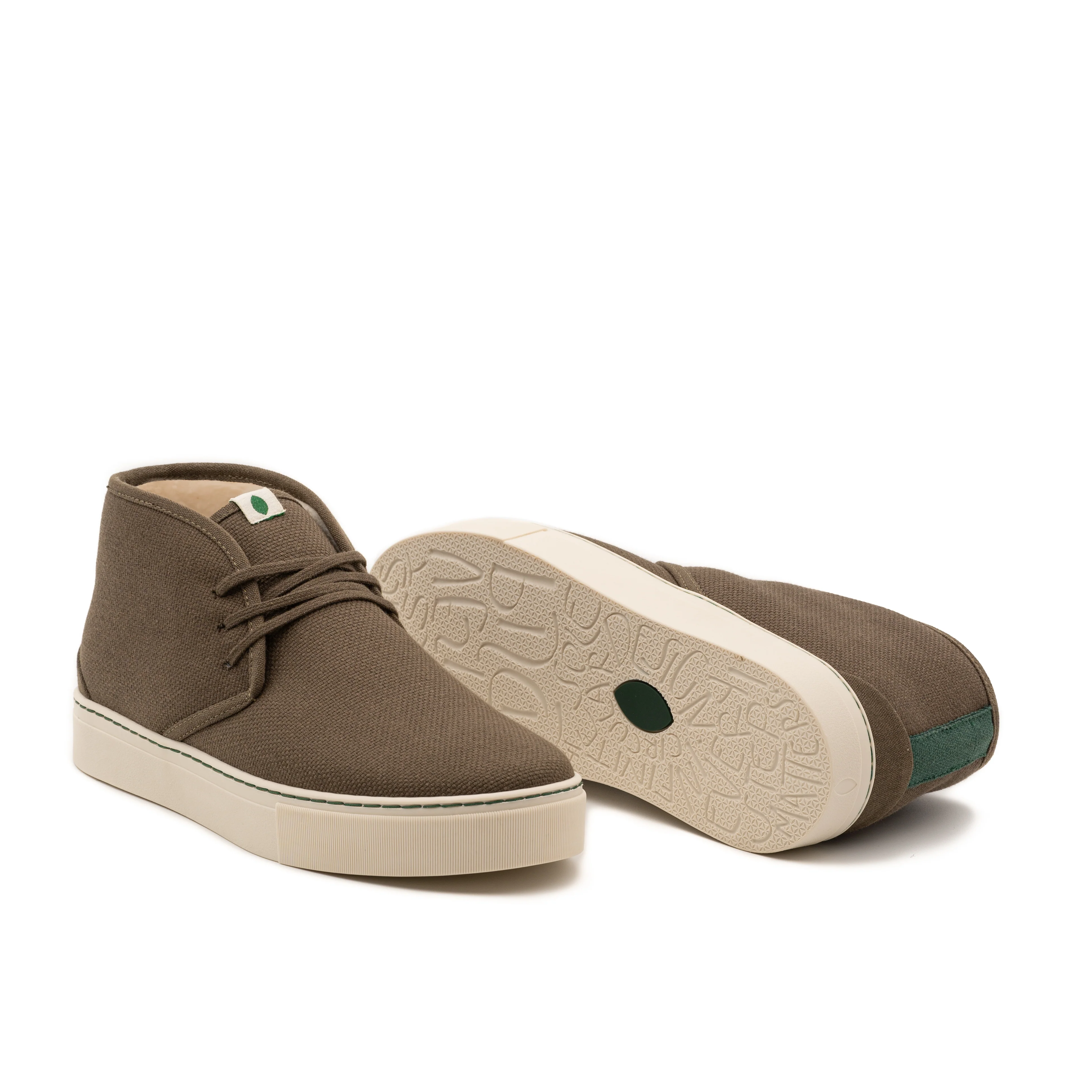 Vegan bootie kaki PYT006 - Image 2