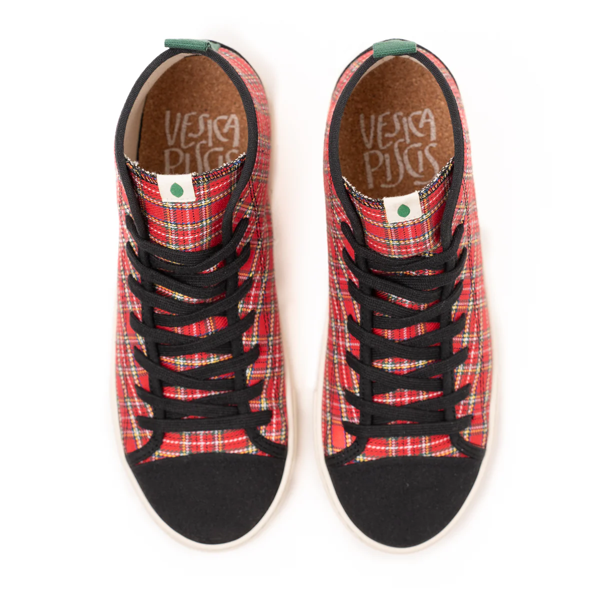 vegan bootie red black scottish PHO008 - Image 3