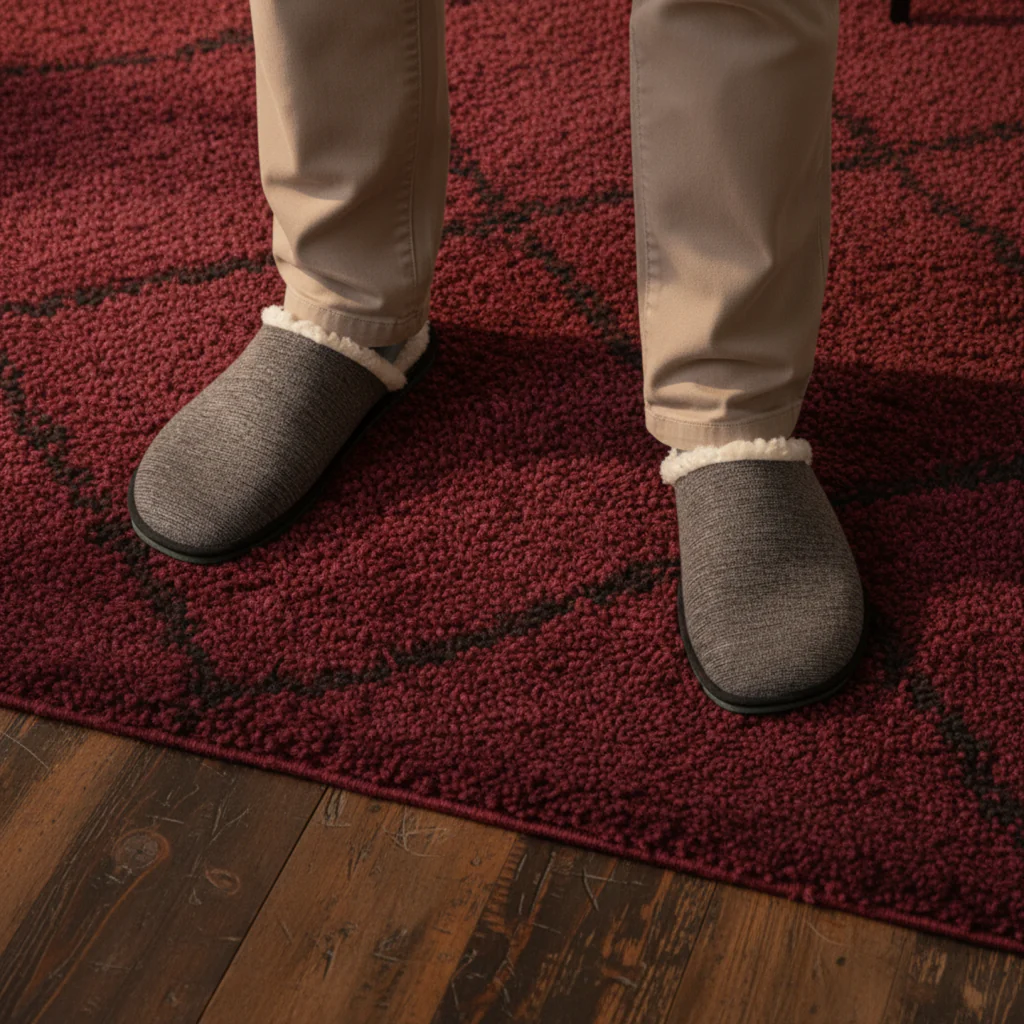 Vegan home slipper gray SAW008 - Image 2