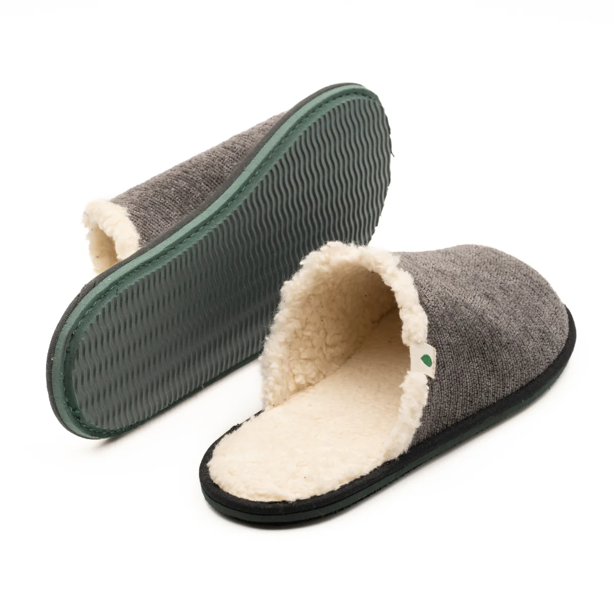 Vegan home slipper gray SAW008 - Image 4