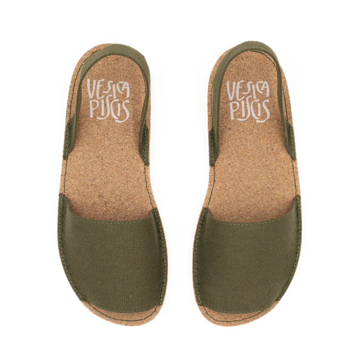 Vegan sandal kaki MAY003 - Image 2