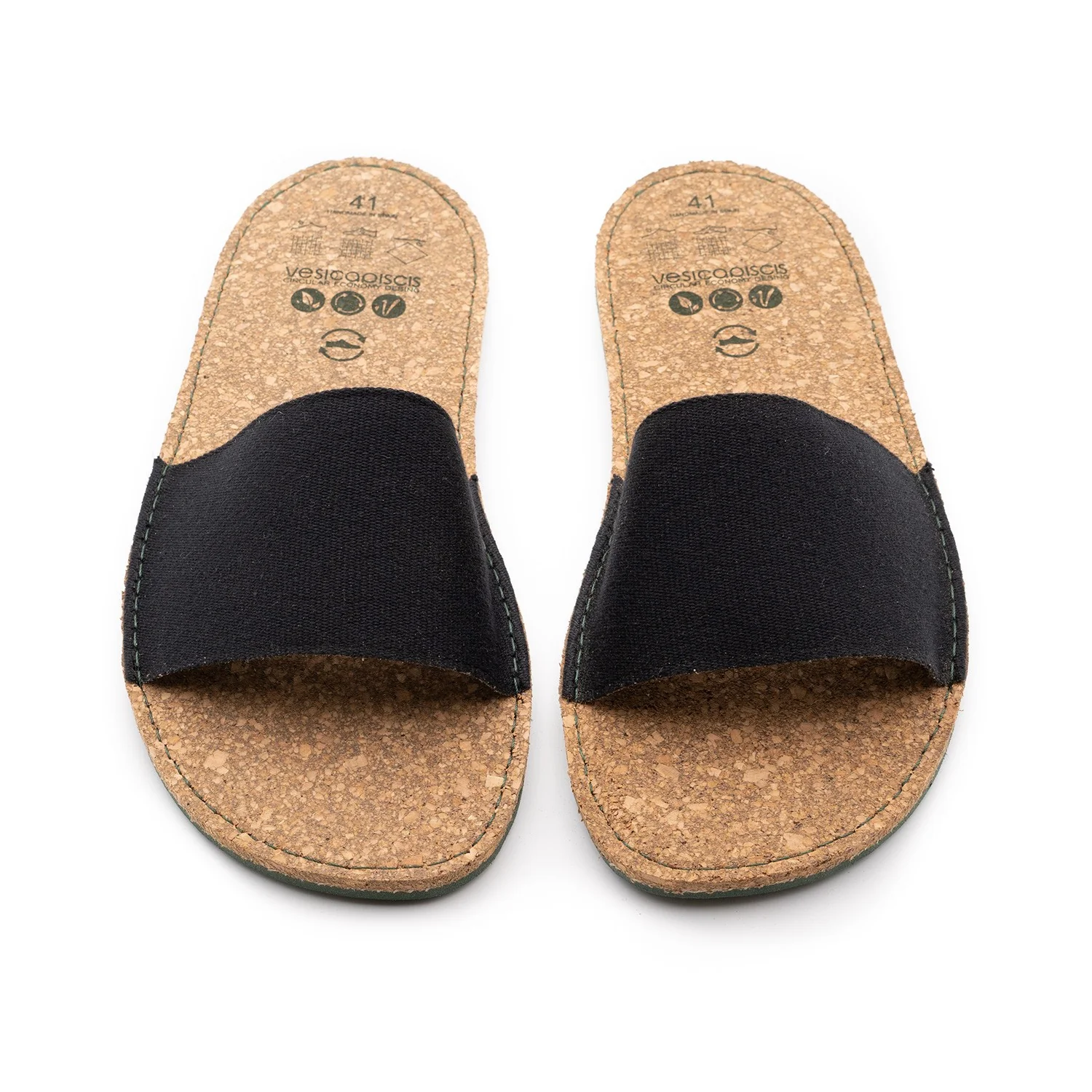 Vegan sandal black GAN005 - Image 2