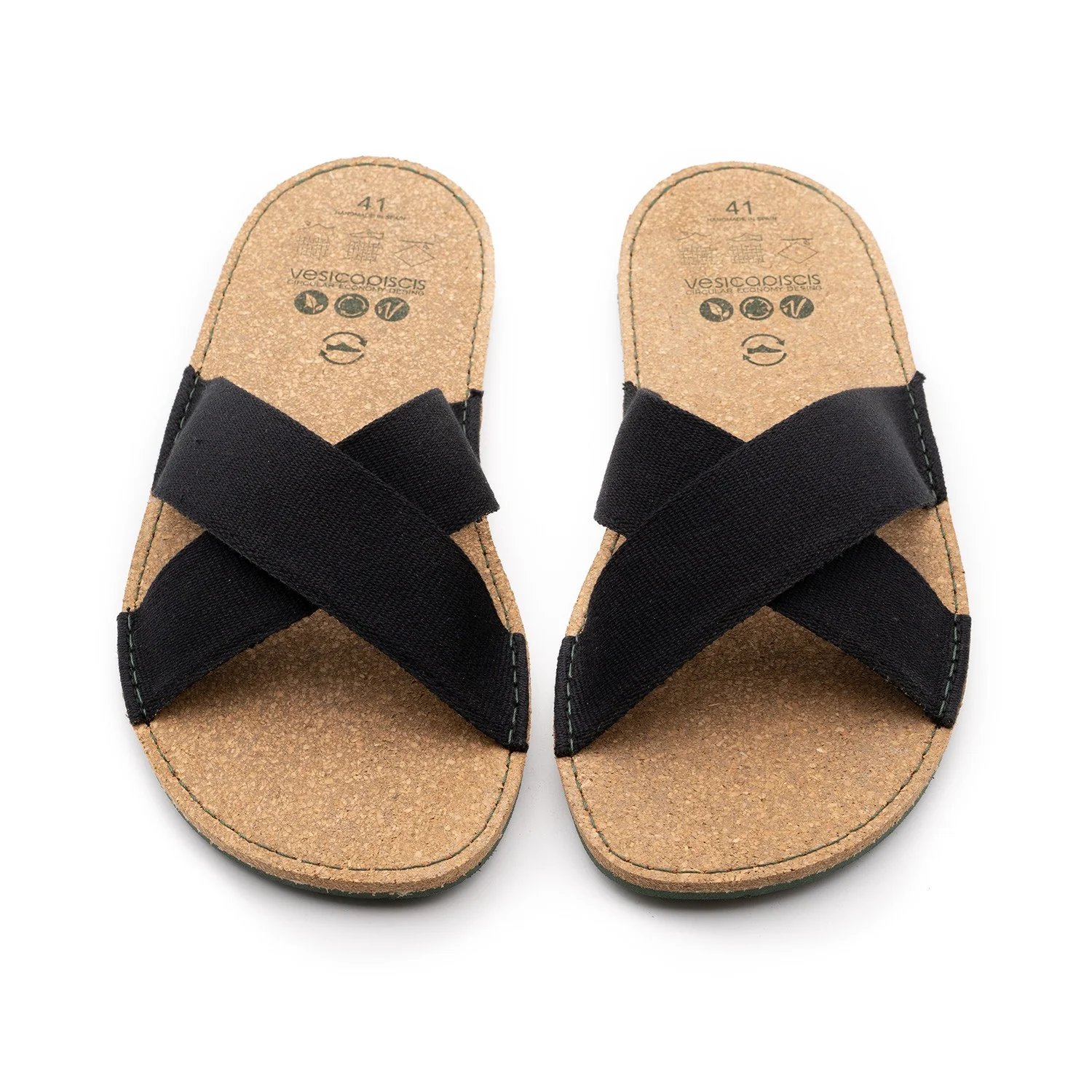 Vegan sandal black SRI005 - Image 2
