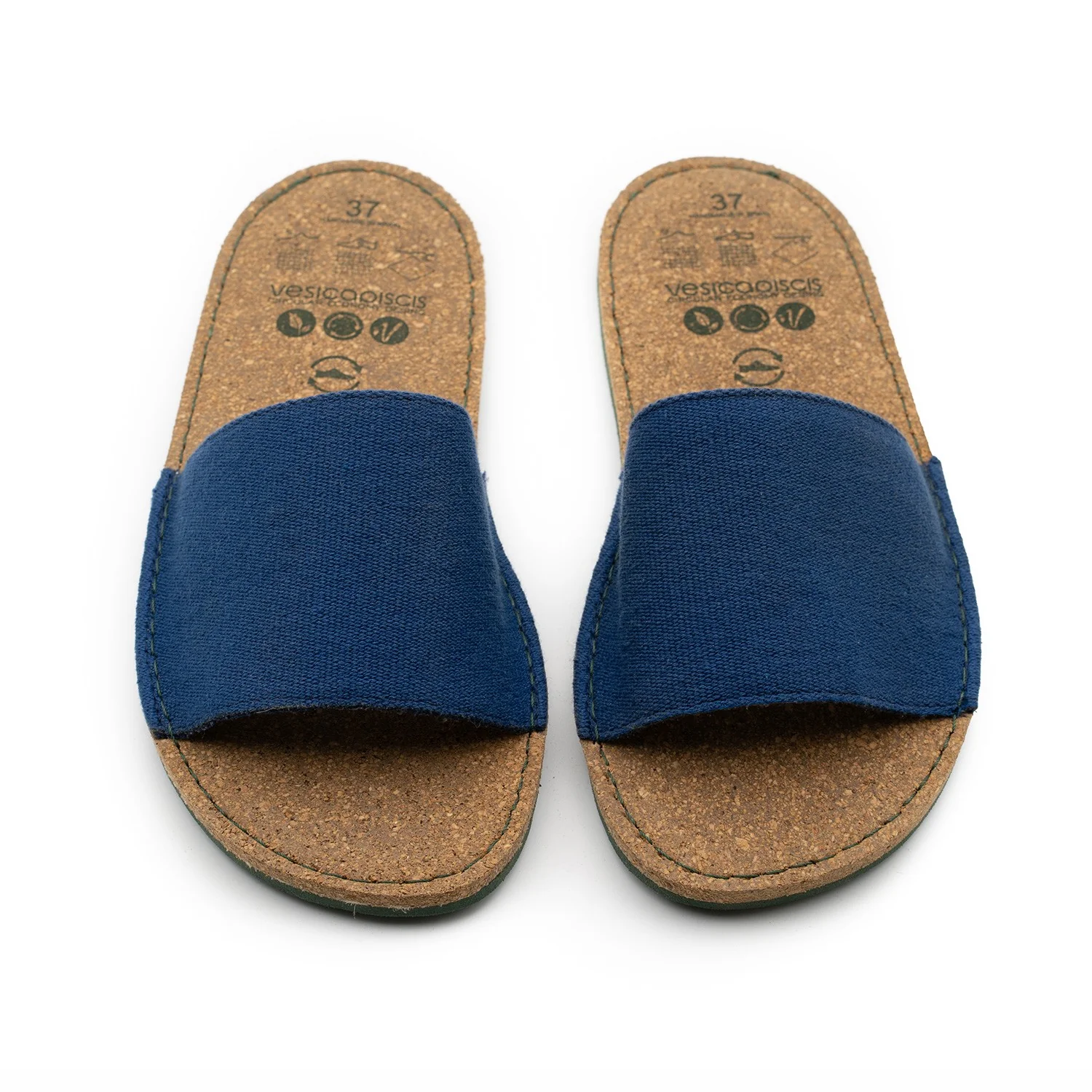 Vegan sandal blue BEA001 - Image 2
