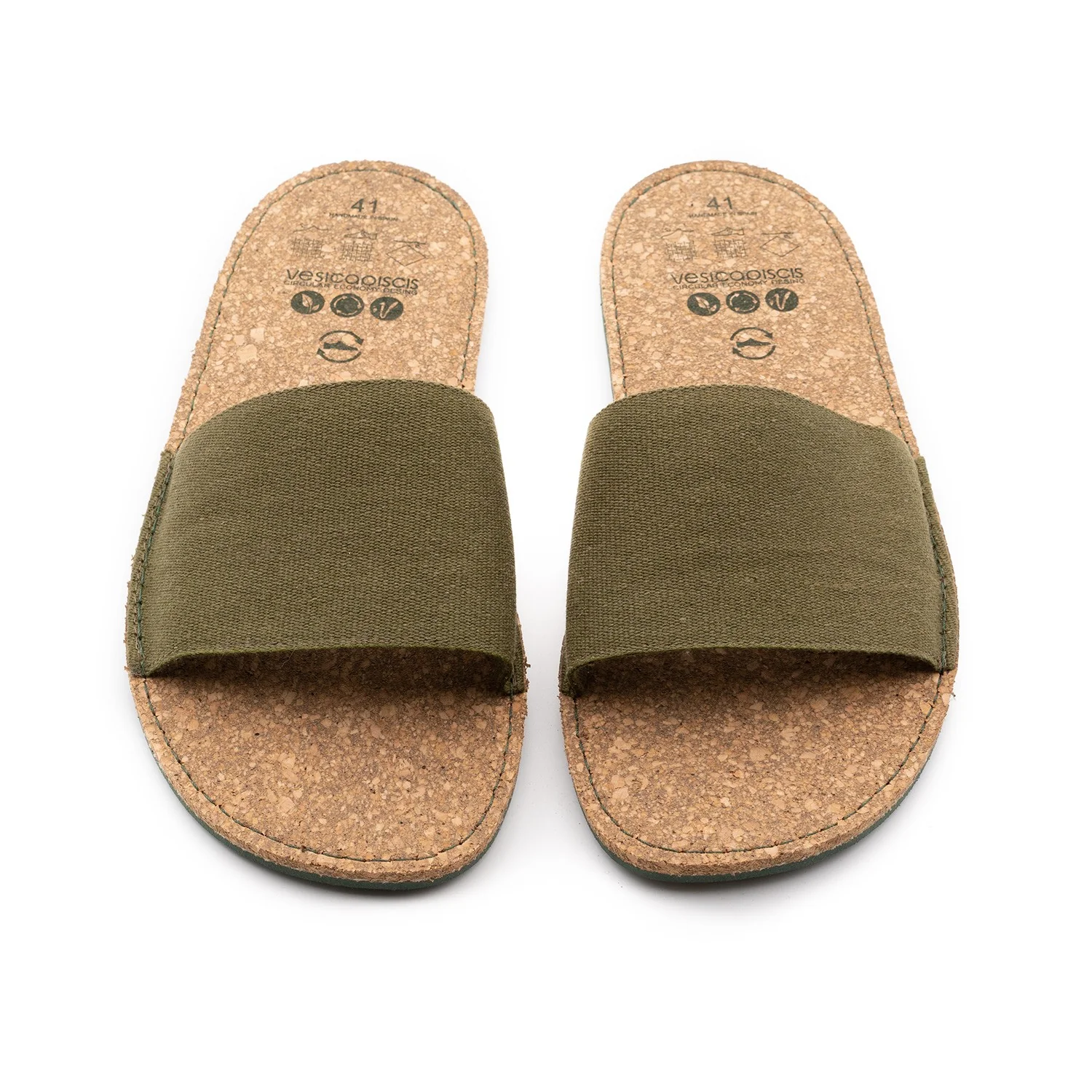Vegan sandal khaki GAN008 - Image 2
