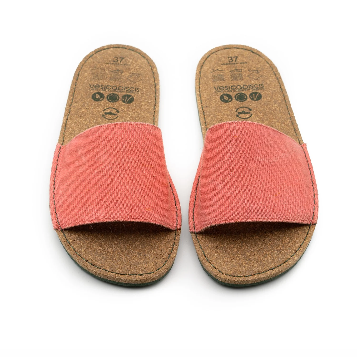 Vegan sandal pink strawberry GAN012 - Image 2