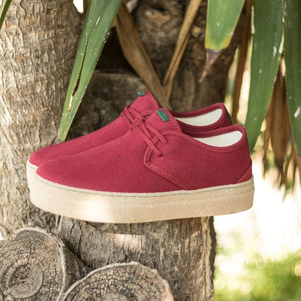 Vegan shoe bordeaux GOO012 - Image 4