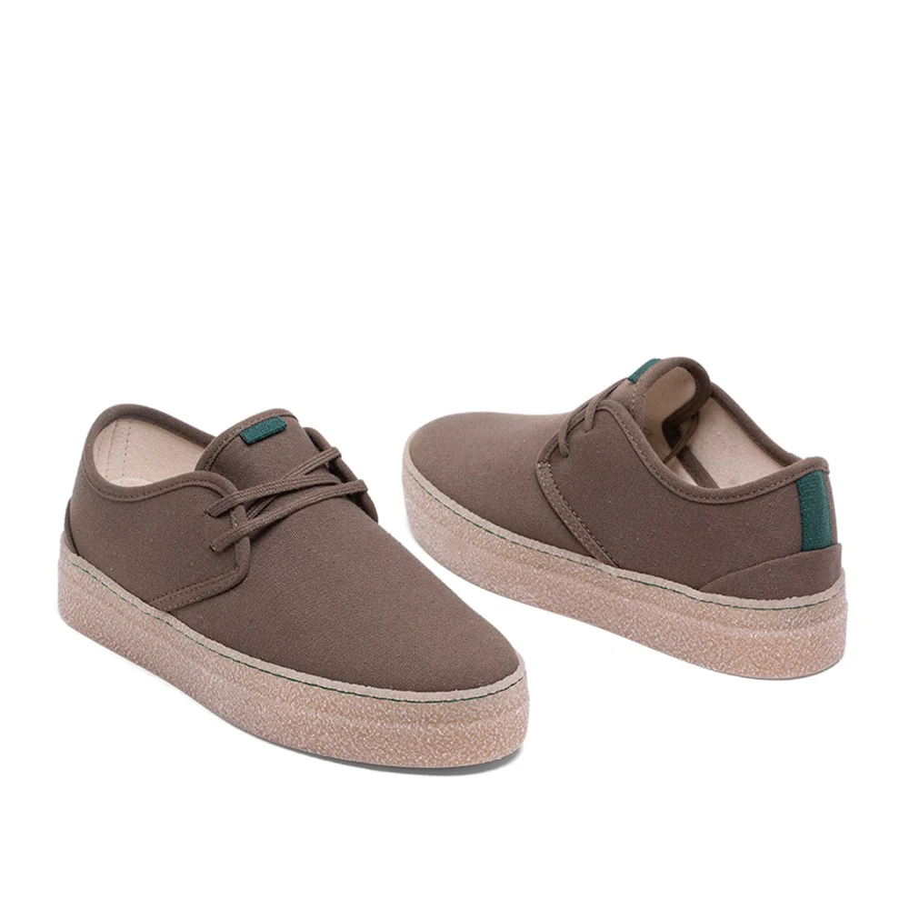 Vegan shoe khaki GOO010 - Image 2