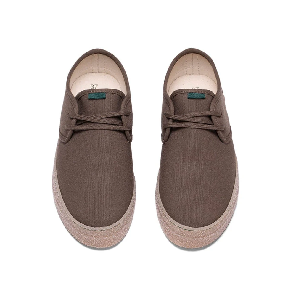 Vegan shoe khaki GOO010 - Image 3