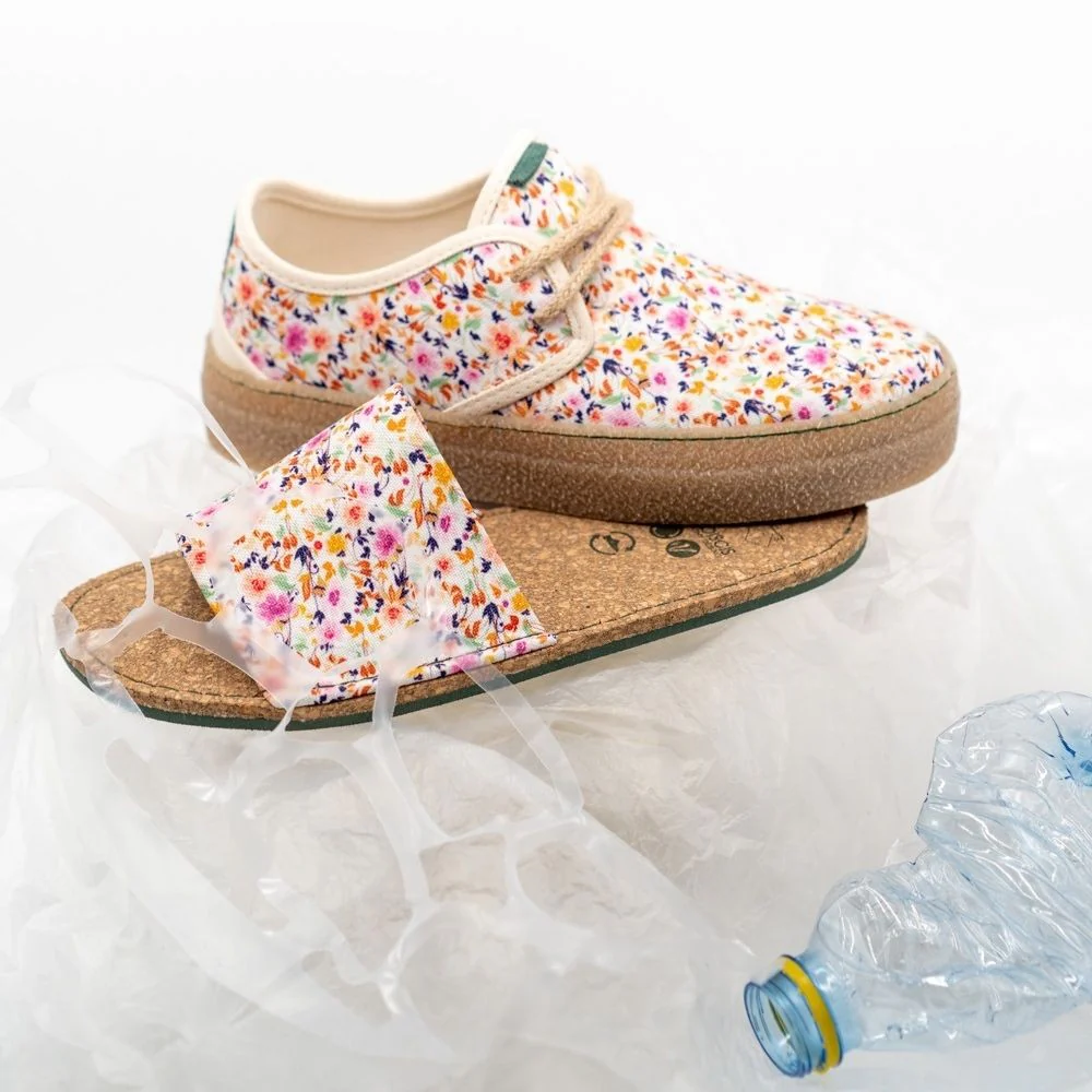 Vegan shoe white flowers GOO008 - Image 4