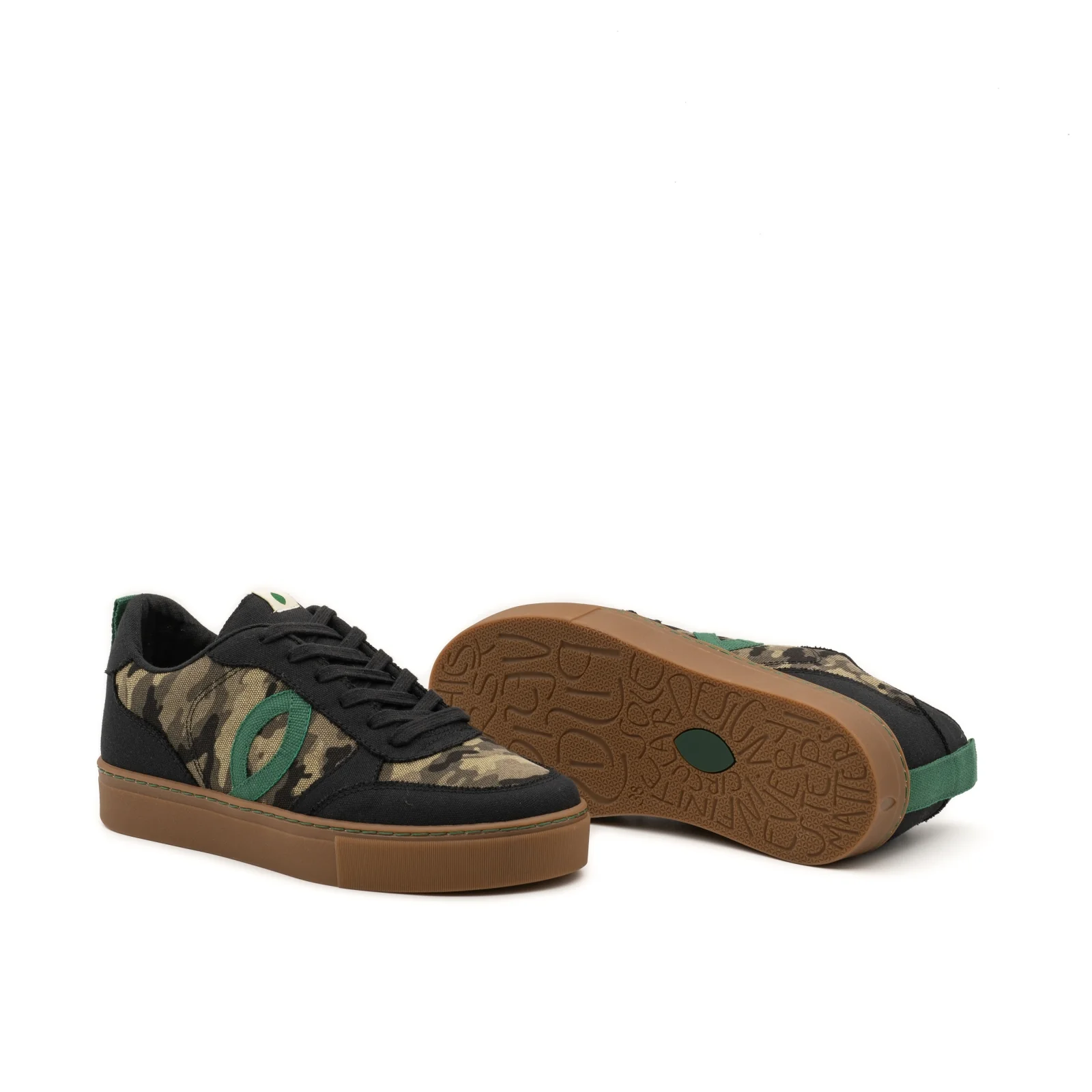 Vegan sneaker Black / Cammo SON019 - Image 2