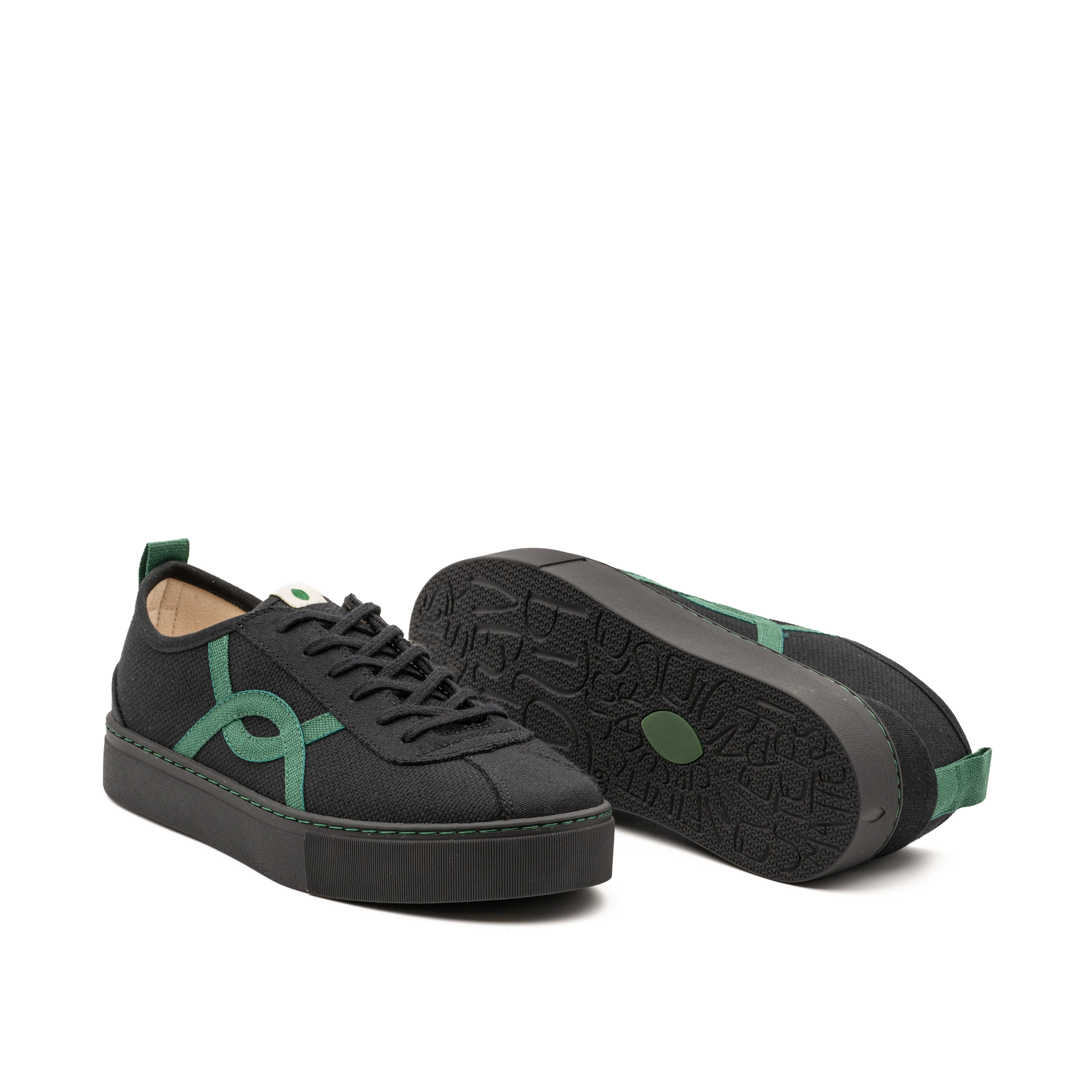 Vegan sneaker black KAF002 - Image 2
