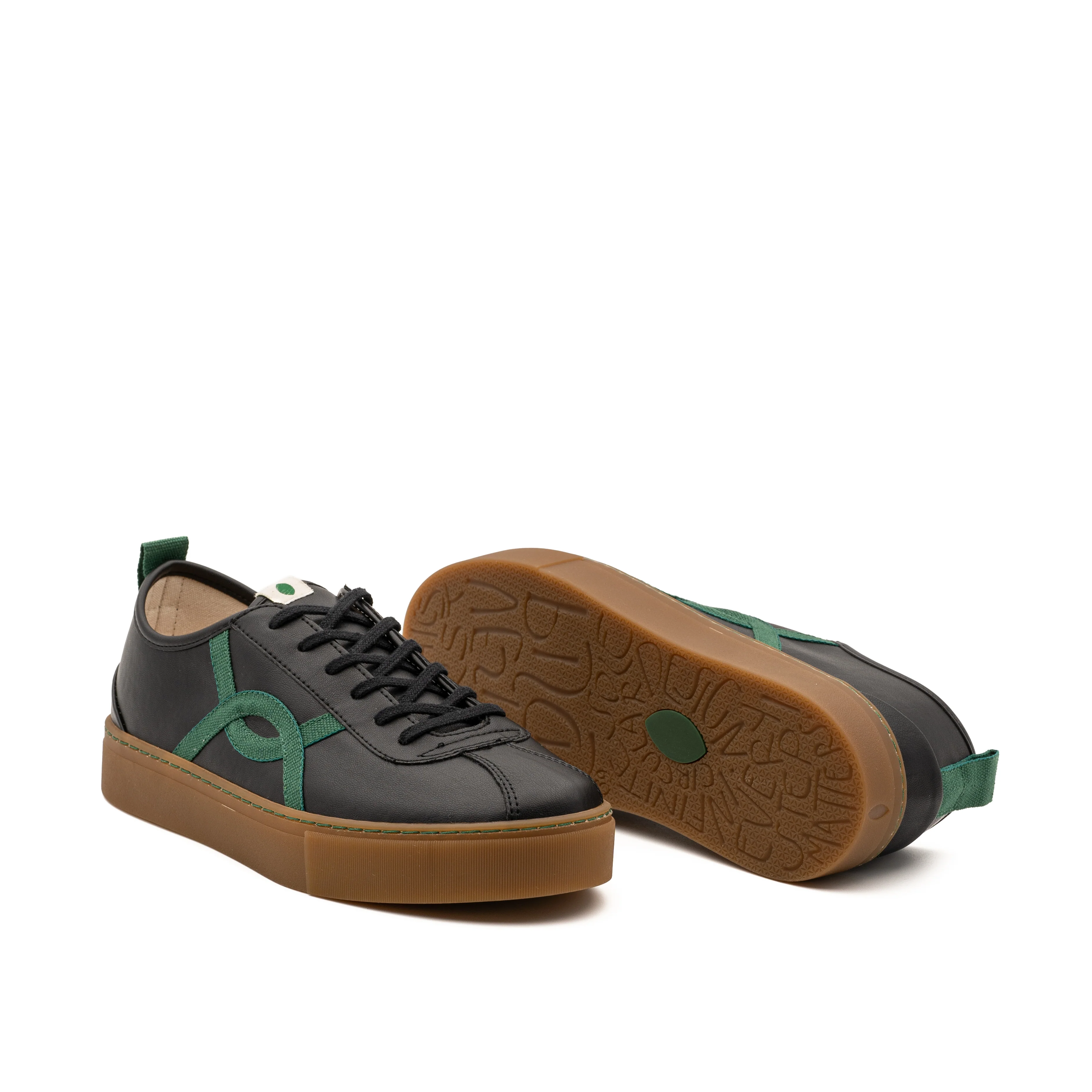 Vegan sneaker Bio-veg black KAF008 - Image 2